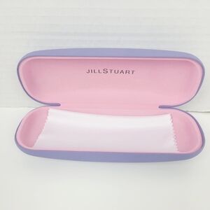 Jill Stuart Empty Eyeglasses Hard Case~Lavendar Purple~Pink Liner + Cloth